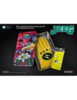 HL Pro Kotetsu Jeeg Robot Metal Box Set Gloves & Necklace L Talgia