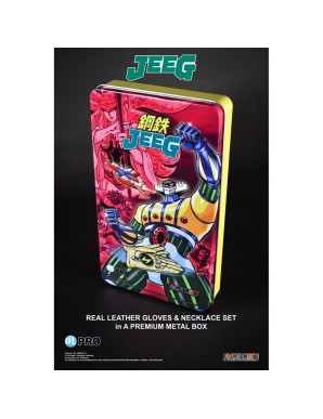 HL Pro Kotetsu Jeeg Robot Metal Box Set Gloves & Necklace L Talgia