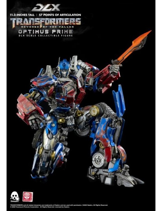 Threezero Transformers Revenge of the Fallen DLX Scale Collectible Figure Optimus Prime