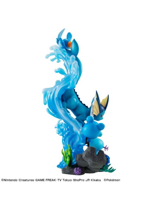 Megahouse G.E.M. VAPOREON EX Pokemon Water Type Dive To Blue