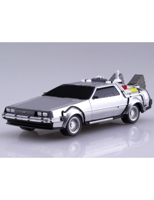Aoshima Movie Mecha Series 12 Back To The Future II DeLorean 1/43 Scale Model Kit