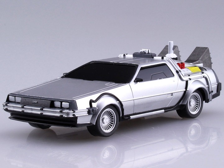AOSHIMA MOVIE MECHA SERIES 12 BACK TO THE FUTURE II DELOREAN 1/43 SCALE MODEL KIT