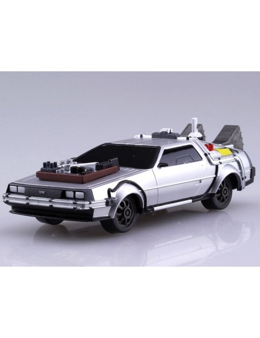 Aoshima Movie Mecha Series 13 Back To The Future III DeLorean 1/43 Scale Model Kit