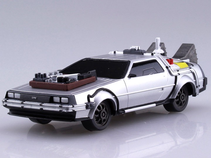 AOSHIMA MOVIE MECHA SERIES 13 BACK TO THE FUTURE III DELOREAN 1/43 SCALE MODEL KIT