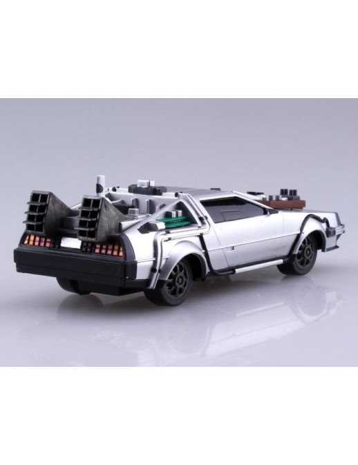 Aoshima Movie Mecha Series 13 Back To The Future III DeLorean 1/43 Scale Model Kit