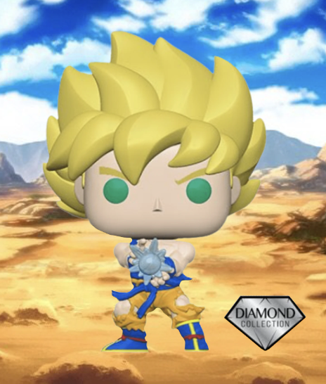 FUNKO POP! ANIMATION 948 DRAGON BALL Z GOKU WITH KAMEHAMEHA WAVE DIAMOND GLITTER COLLECTION
