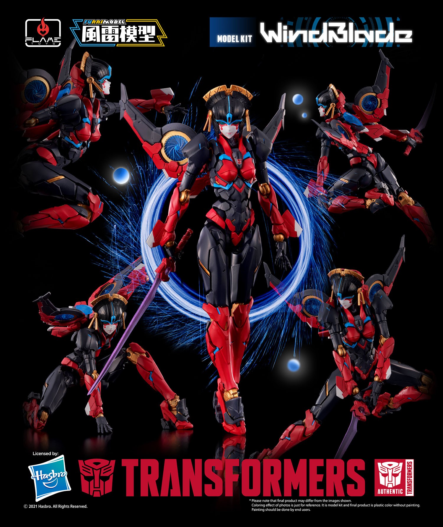 FLAME TOYS MODEL KIT SERIES TRANSFORMERS WINDBLADE