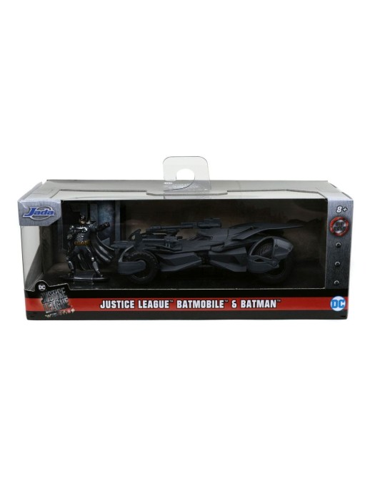 Jada Toys Diecast Model 1/32 Scale Justice League Batmobile with Figure