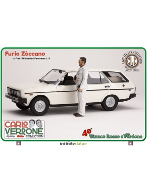 Infinite Statue Cars Legacy Collection Furio Zòccano su Fiat 131 Mirafiori Panorama