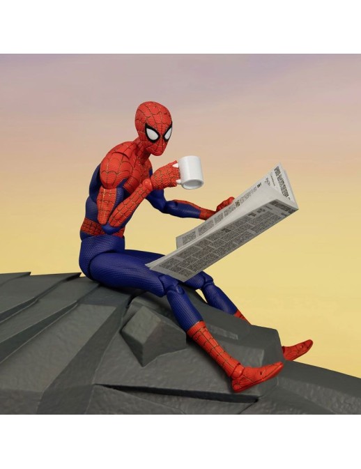 Sentinel SV Action Spider-Man Into The Spider-Verse Peter B. Parker with Gargoyle