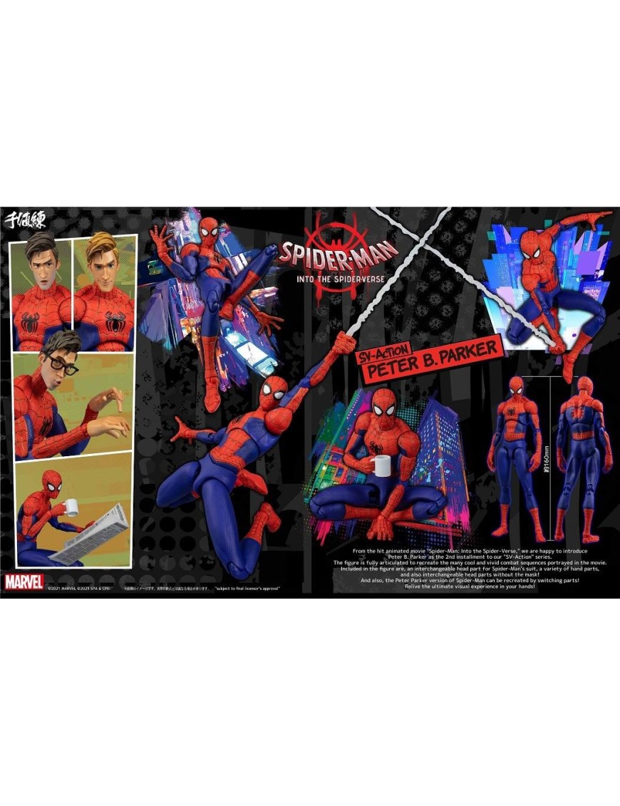 copy of Sentinel SV Action Spider-Man Into The Spider-Verse Peter B. Parker copy of Sentinel SV Action Spider-Man Into The Spider-Verse Peter B. Parker