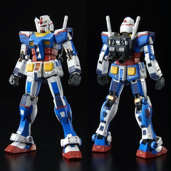 P-BANDAI REAL GRADE RG 1/144 MOBILE SUIT GUNDAM RX-78-2 GUNDAM TEAM BRIGHT CUSTOM