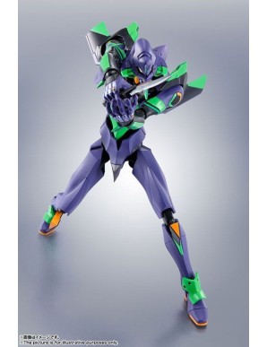 Bandai Robot Damashi Rebuild of Evangelion Unit-01 & Spear of Cassius Renewal Color Edition