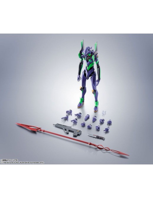 Bandai Robot Damashi Rebuild of Evangelion Unit-01 & Spear of Cassius Renewal Color Edition