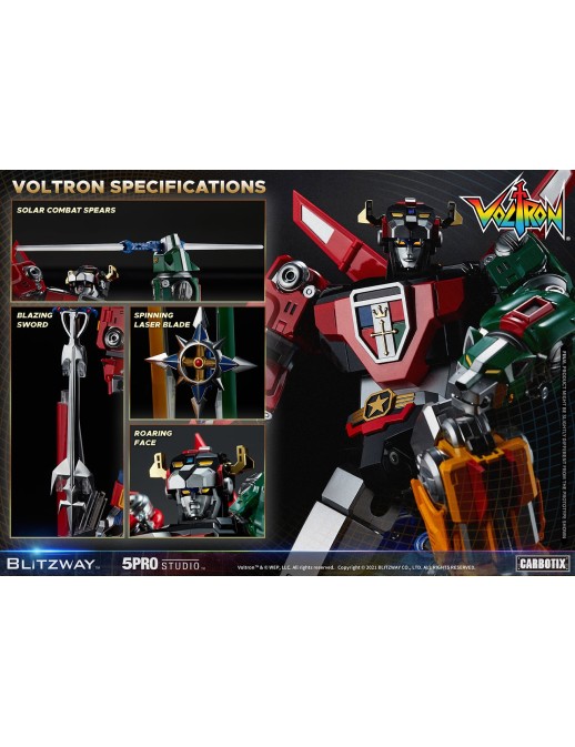 5PRO Studio Carbotix Hybrid Carbon Action Figure Series CX-004 Defender of the Universe Voltron