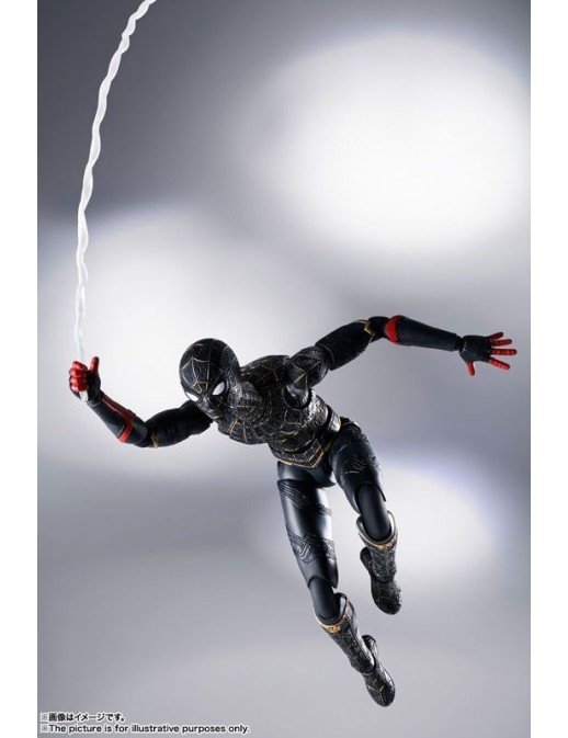 Bandai S.H. Figuarts Spider-Man No Way Home Spider-Man Black & Gold Suit Special Set
