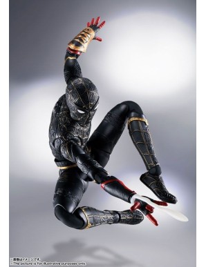 Bandai S.H. Figuarts Spider-Man No Way Home Spider-Man Black & Gold Suit