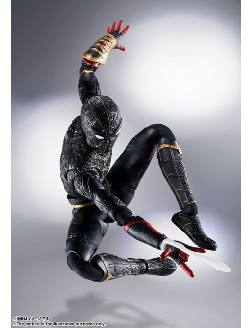 Bandai S.H. Figuarts Spider-Man No Way Home Spider-Man Black & Gold Suit Special Set