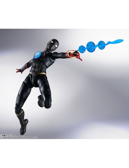 Bandai S.H. Figuarts Spider-Man No Way Home Spider-Man Black & Gold Suit Special Set