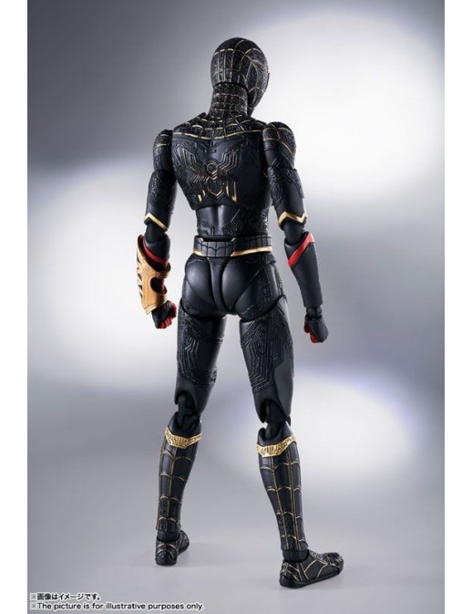 Bandai S.H. Figuarts Spider-Man No Way Home Spider-Man Black & Gold Suit Special Set