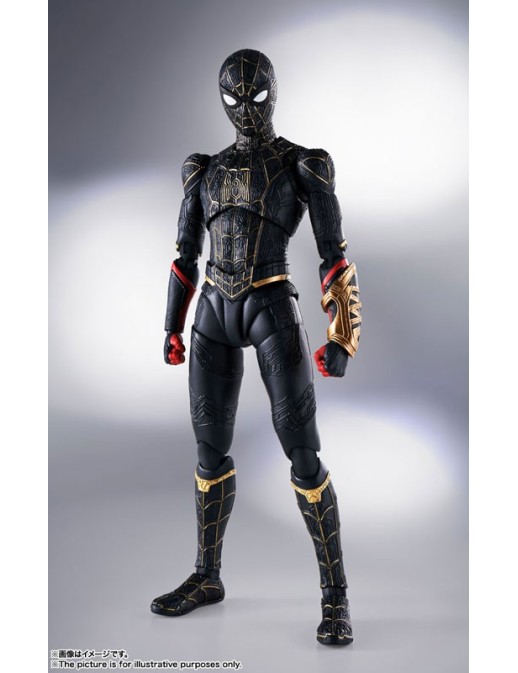 Bandai S.H. Figuarts Spider-Man No Way Home Spider-Man Black & Gold Suit Special Set