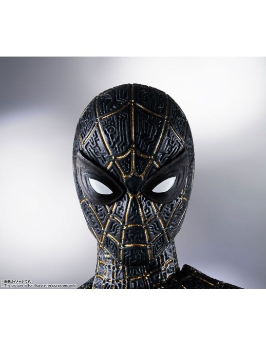 Bandai S.H. Figuarts Spider-Man No Way Home Spider-Man Black & Gold Suit Special Set