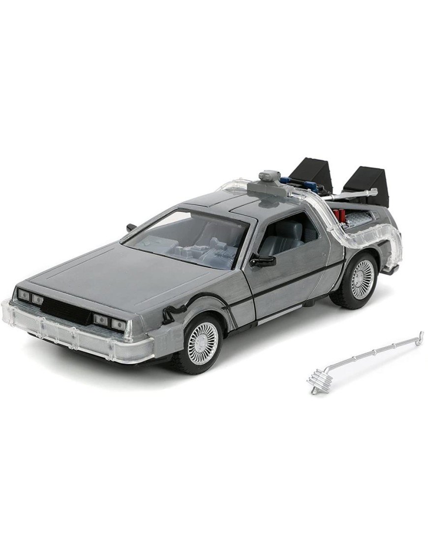 Jada Toys Diecast Model 1/24 Scale Back To The Future DMC Delorean Time Machine Jada Toys Diecast Model 1/24 Scale Back To The Future DMC Delorean Time Machine