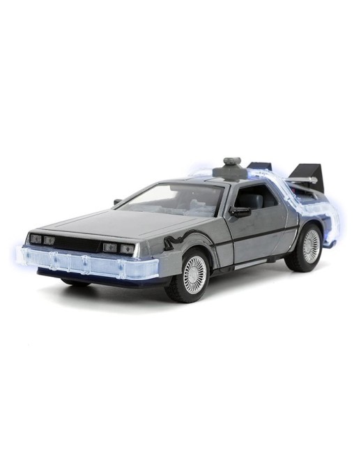 Jada Toys Diecast Model 1/24 Scale Back To The Future DMC Delorean Time Machine