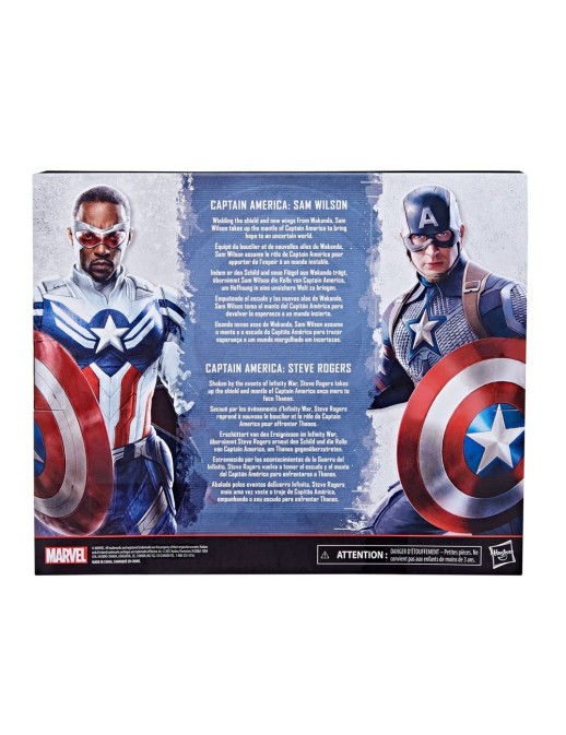 Hasbro Marvel Legends The Falcon and the Winter Soldier & Avengers Endgame Captain America Two Pack