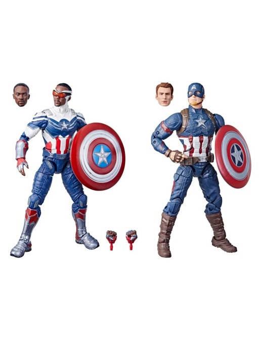 Hasbro Marvel Legends The Falcon and the Winter Soldier & Avengers Endgame Captain America Two Pack