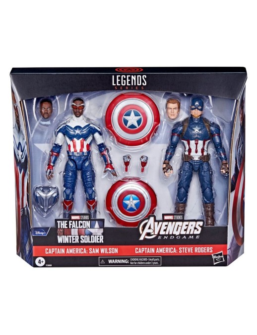Hasbro Marvel Legends The Falcon and the Winter Soldier & Avengers Endgame Captain America Two Pack