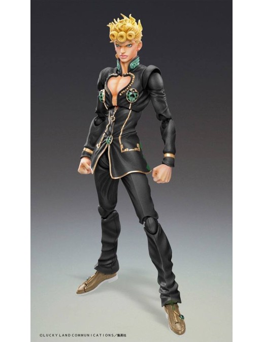 Medicos Super Action Statue JoJo's Bizarre Adventure Golden Wind Giorno Giovanna Black Version