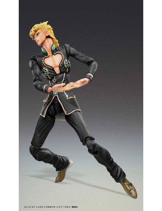 Medicos Super Action Statue JoJo's Bizarre Adventure Golden Wind Giorno Giovanna Black Version