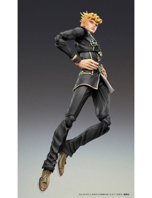 Medicos Super Action Statue JoJo's Bizarre Adventure Golden Wind Giorno Giovanna Black Version