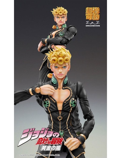Medicos Super Action Statue JoJo's Bizarre Adventure Golden Wind Giorno Giovanna Black Version