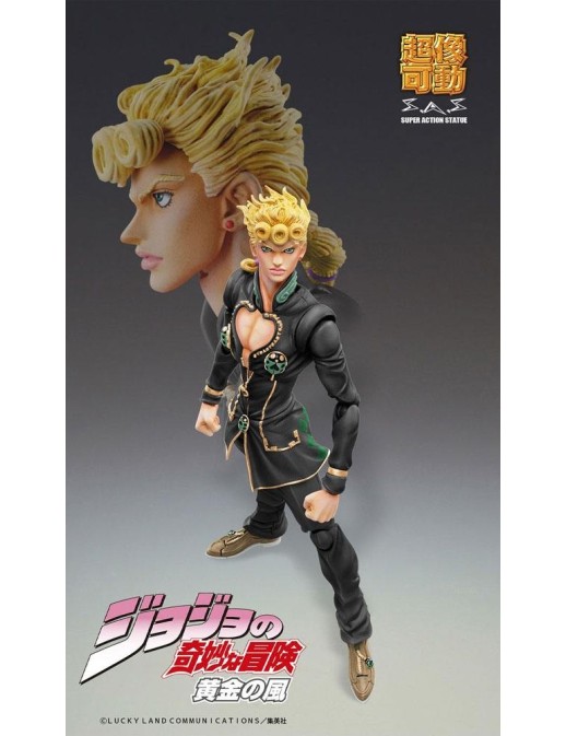Medicos Super Action Statue JoJo's Bizarre Adventure Golden Wind Giorno Giovanna Black Version