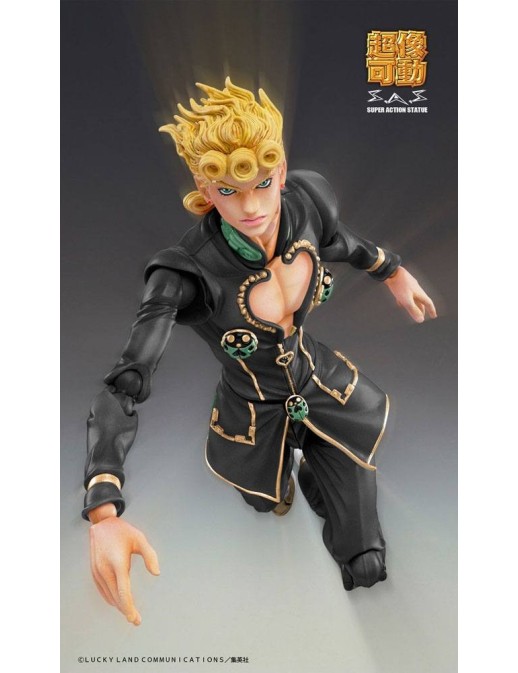 Medicos Super Action Statue JoJo's Bizarre Adventure Golden Wind Giorno Giovanna Black Version