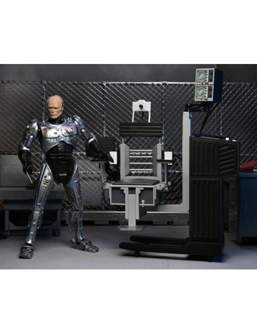 Neca Robocop Battle Damaged with Chair
