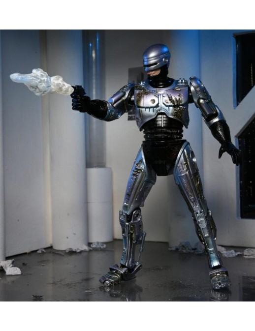 Neca Robocop Battle Damaged with Chair