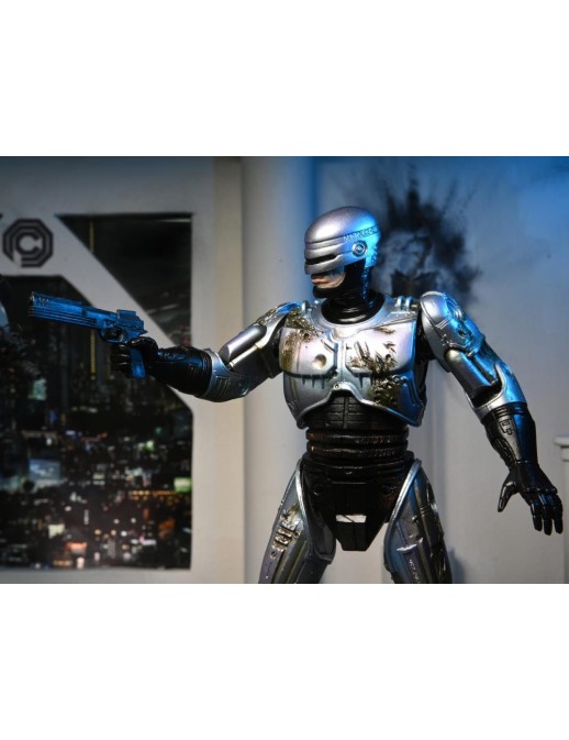 Neca Robocop Battle Damaged with Chair