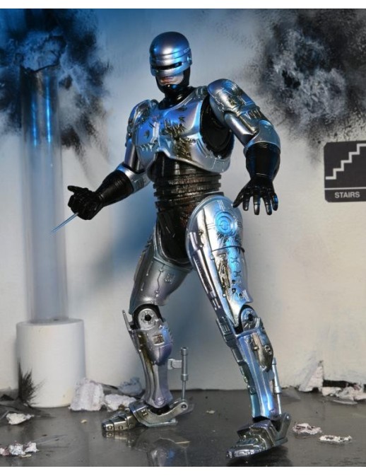 Neca Robocop Battle Damaged with Chair