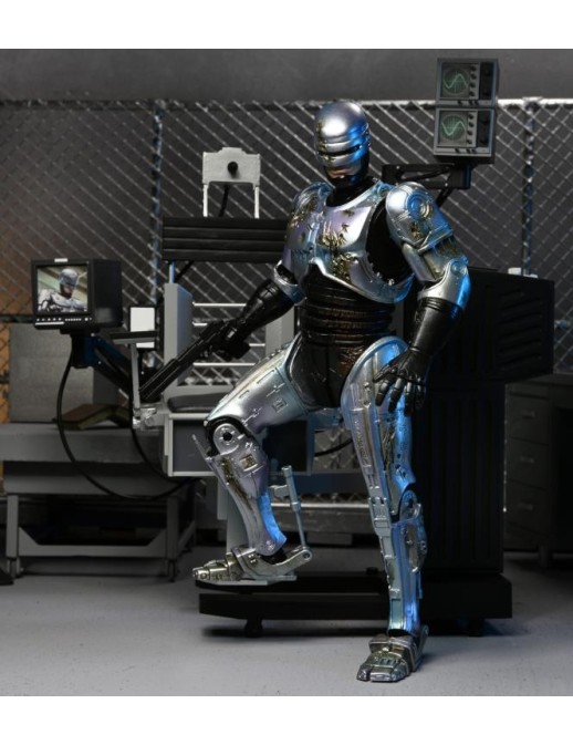 Neca Robocop Battle Damaged with Chair