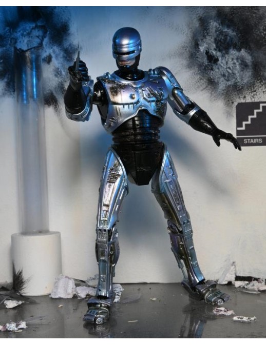 Neca Robocop Battle Damaged with Chair