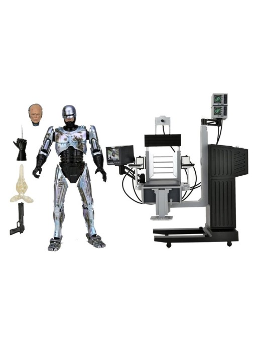 Neca Robocop Battle Damaged with Chair