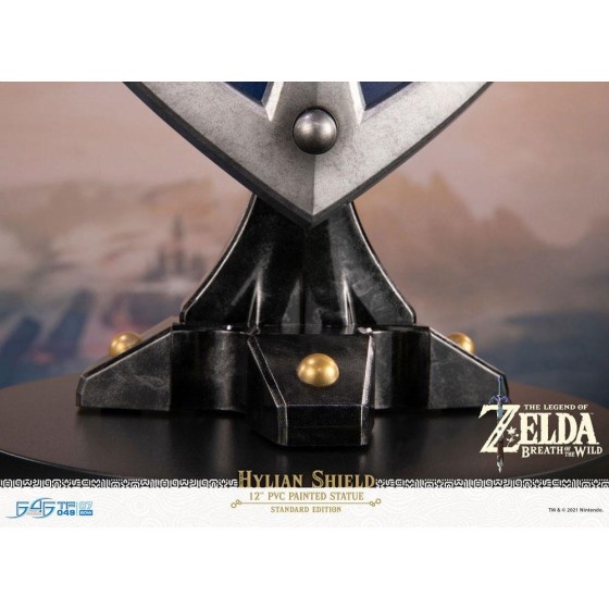 The Legend of Zelda: Breath of the Wild Hylian Shield 12-Inch Statue  Collector Edition