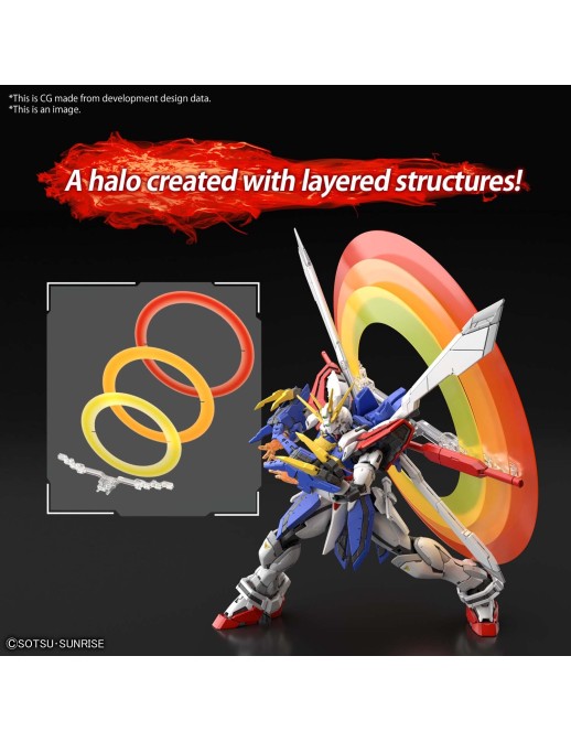 Bandai Real Grade RG 1/144 Mobile Suit Gundam GF13-017NJII God Gundam