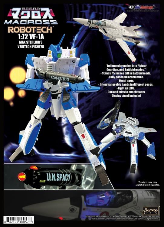 KITZCONCEPT'S ROBOTECH VF-1A VALKYRIE MAX STERLING 1/72 SCALE FIGURE