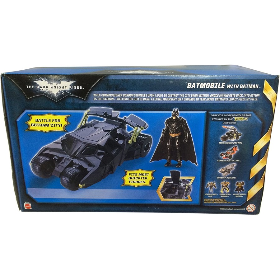 Mattel DC Comics Batman The Dark Knight Rises Batmobile with Batman