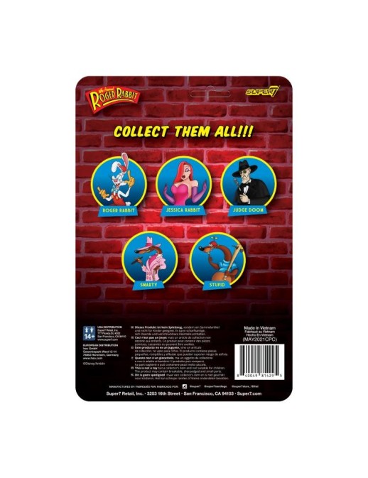copy of Super7 ReAction Who Framed Roger Rabbit Stupid Weasel