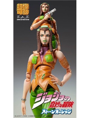Medicos Super Action Statue JoJo Bizarre Adventures Stone Ocean Hermes Costello